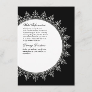 Information Insert - Classic Baroque Swirl Circle