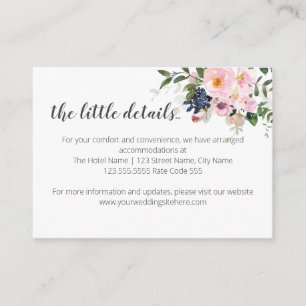 Information or Little Details Enclosure Card