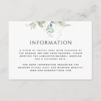 Information or Other, Elegant Greenery Wedding