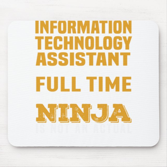 Information Technology Assistant-V0Efp Mouse Pad (Front)