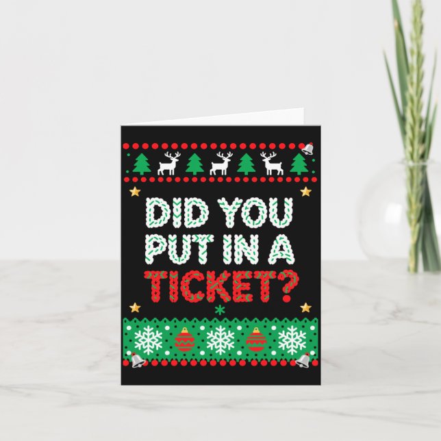 Information Technology Funny Christmas Computer Te Card (Front)