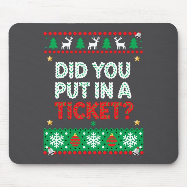 Information Technology Funny Christmas Computer Te Mouse Pad (Front)