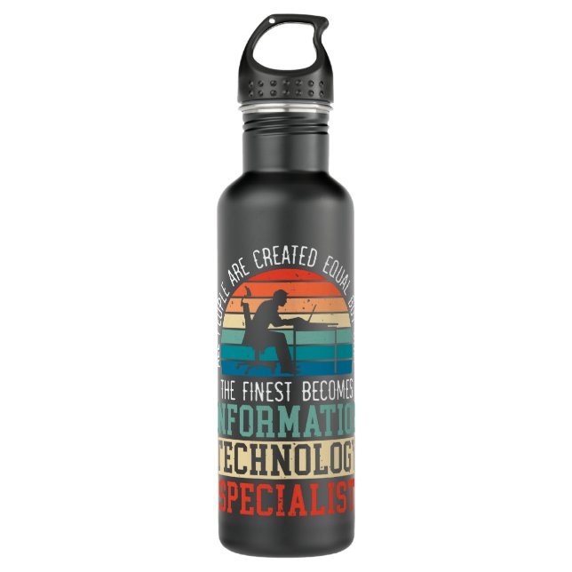 Information Technology Specialist Computer Job Pro 710 Ml Water Bottle (Front)