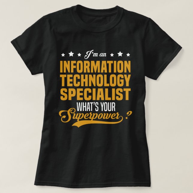 Information Technology Specialist T-Shirt (Design Front)