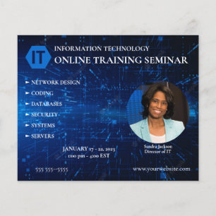 Information Technology Training Flyer