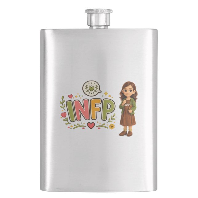 INFP — The Creative Dreamer Hip Flask (Front)