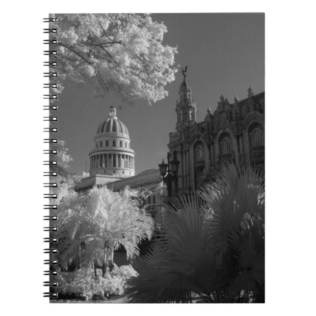 Infra red of Capitol building dome in Havana Notebook (Front)