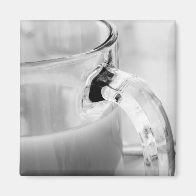 Infrared, Black & White,cup, glass, coffee, Magnet (Front)