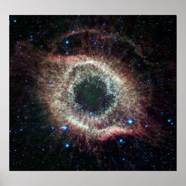 Infrared Helix Nebula Poster (Front)