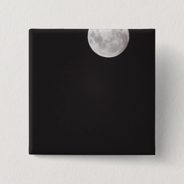 Infrared moon. 15 cm square badge (Front)