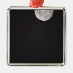 Infrared moon. metal tree decoration