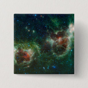 Infrared mosaic of the Heart and Soul nebulae 15 Cm Square Badge