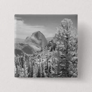 Infrared photo in East side of Yosemite National 2 15 Cm Square Badge