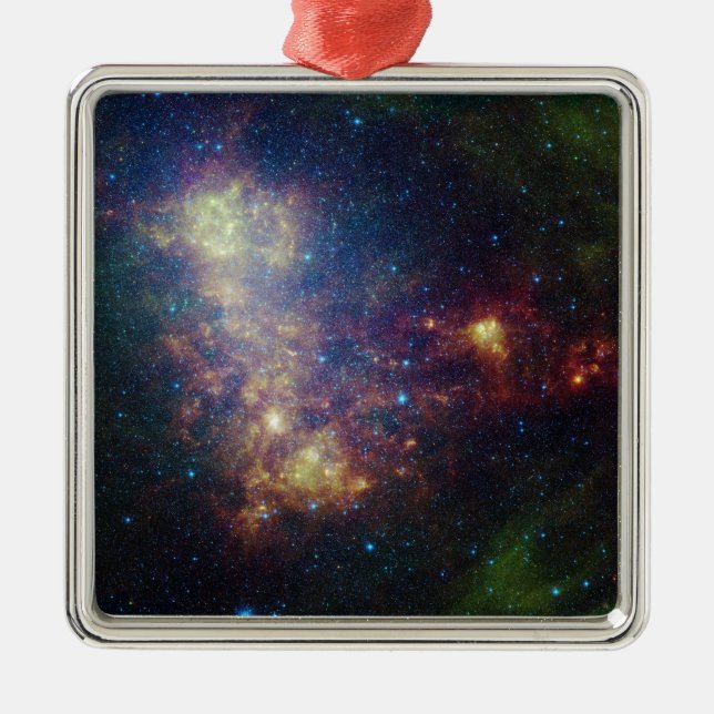 Infrared portrait revealing the stars and dust metal tree decoration (Front)