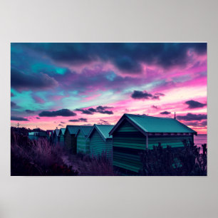 Infrared Sunset Poster