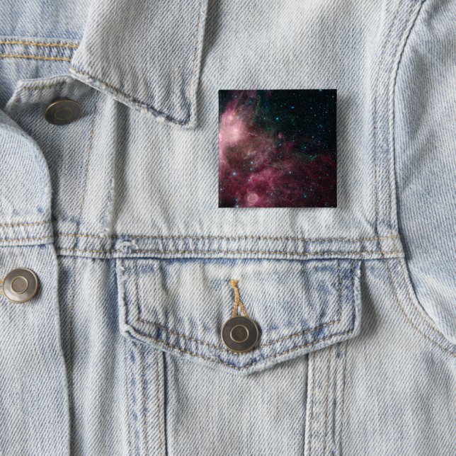 Infrared View Showing The Birth And Death Of Stars 15 Cm Square Badge (In Situ)