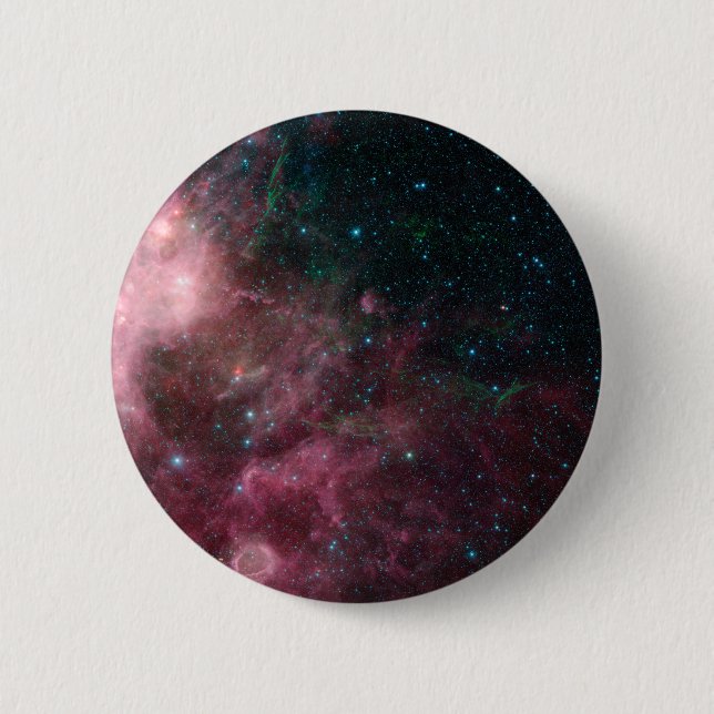 Infrared View Showing The Birth And Death Of Stars 6 Cm Round Badge (Front)
