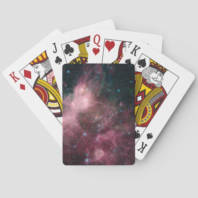 Infrared View Showing The Birth And Death Of Stars Playing Cards (Back)