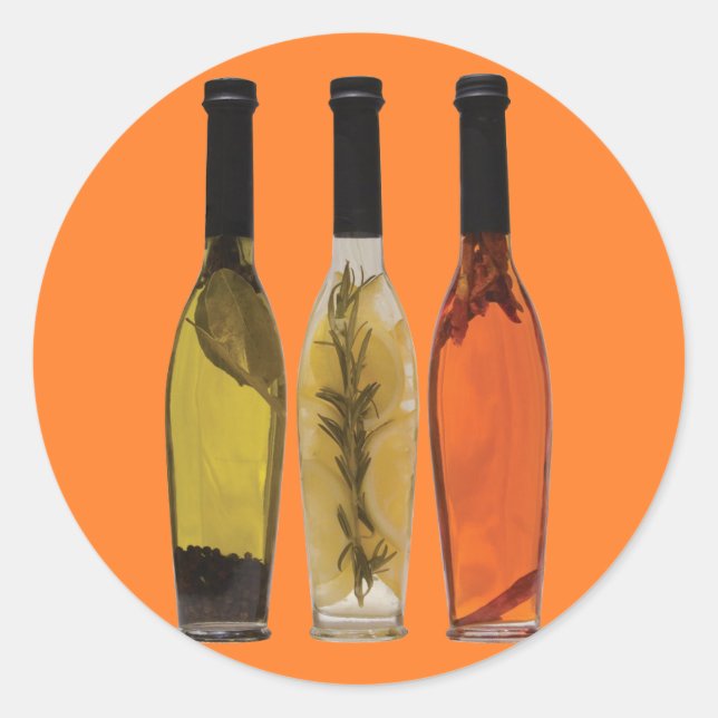 Infused Oils Classic Round Sticker (Front)