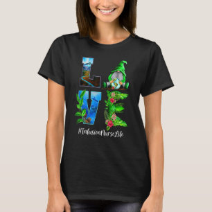 Infusion Nurse Love World Earth Day Gnomes T-Shirt