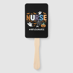 Infusion Nurse Nursing Stethoscope Halloween Essen Hand Fan