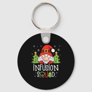 Infusion Nurse Squad Santa Stethoscope Nurse Chris Key Ring