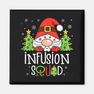 Infusion Nurse Squad Santa Stethoscope Nurse Chris Magnet