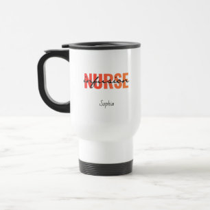 Infusion Nurse Typography Design Travel Mug