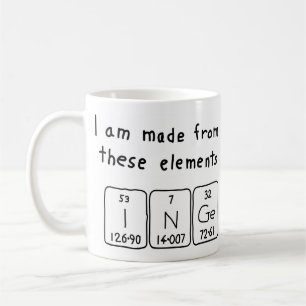 Inge periodic table name mug