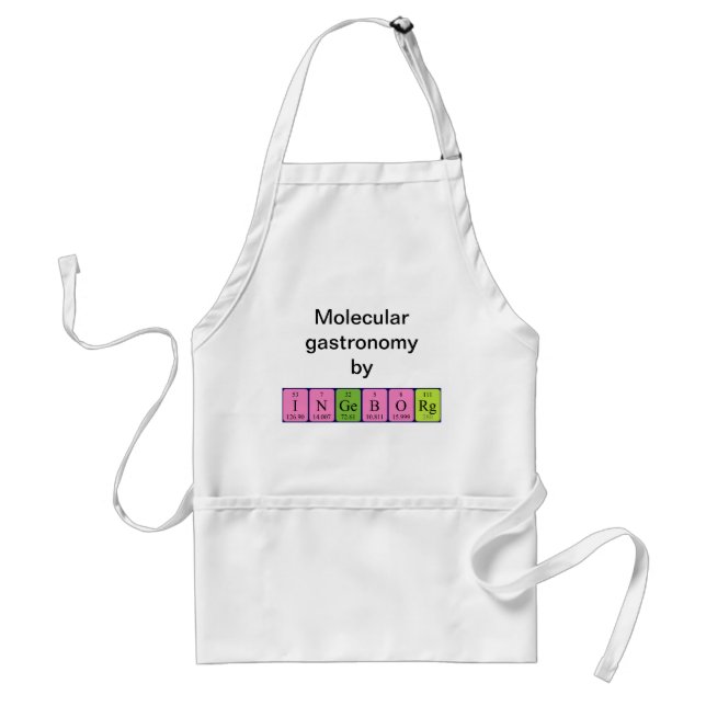 Ingeborg periodic table name apron (Front)