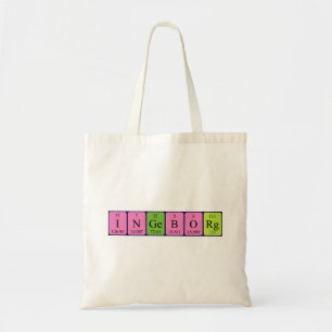 Ingeborg periodic table name tote bag