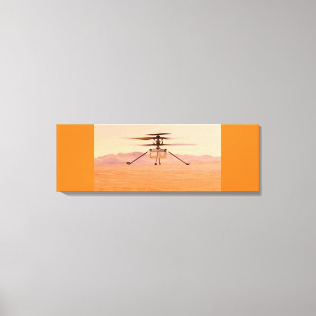 INGENUITY MARS HELICOPTER CANVAS PRINT (Front)