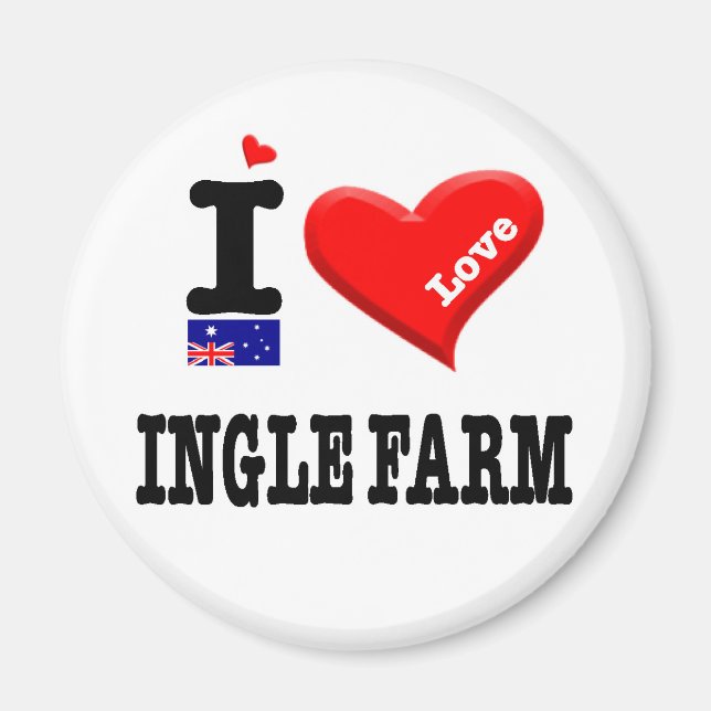 INGLE FARM - I Love Magnet (Front)