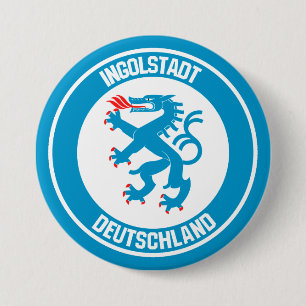 Ingolstadt Round Emblem 7.5 Cm Round Badge