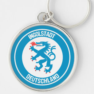 Ingolstadt Round Emblem Key Ring