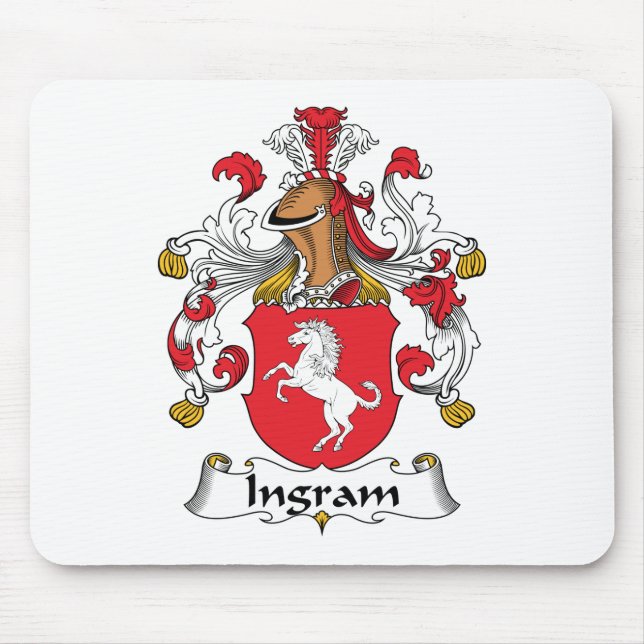 Ingram Family Crest Mouse Pad (Front)
