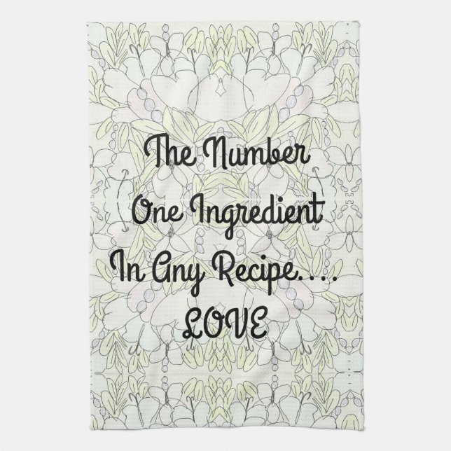 Ingredient...LOVE Tea Towel (Vertical)
