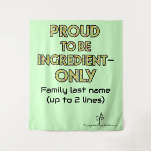 Ingredient-Only Household Tapestry