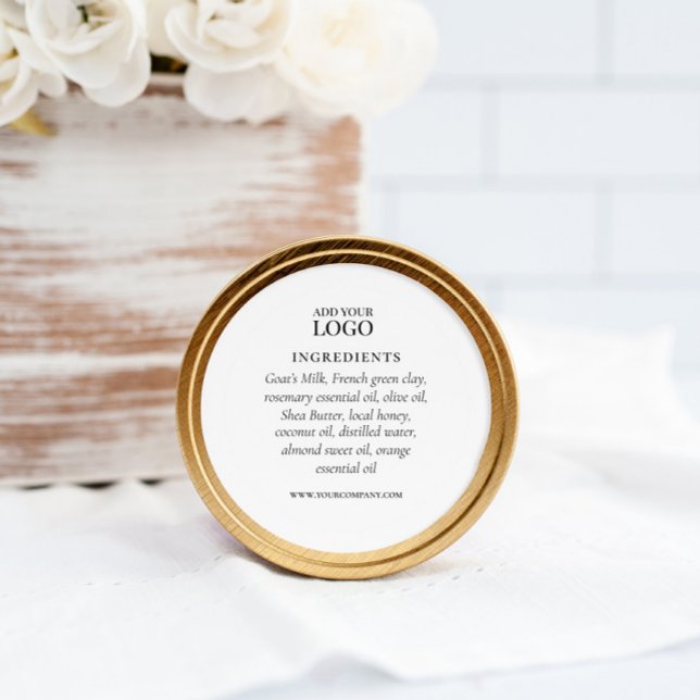 Ingredient Product Label Elegant (Creator Uploaded)