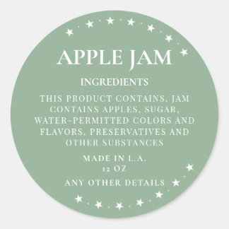 Ingredient Stickers Small Business Ingredient