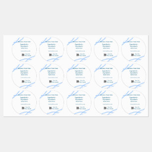 Ingredients name add business name website QR code