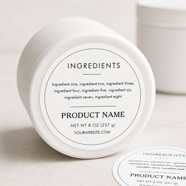 Ingredients Product Professional Label (Creator Uploaded)