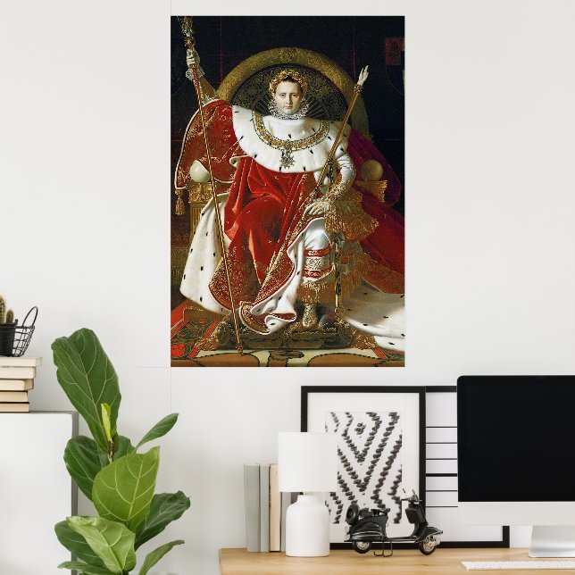 Ingres – Napoleon I on His Imperial Throne Poster (Home Office)