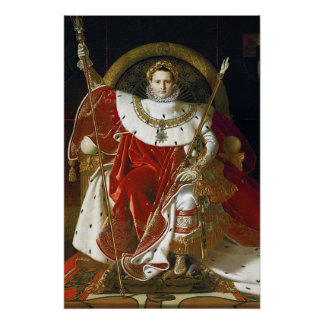Ingres – Napoleon I on His Imperial Throne Poster