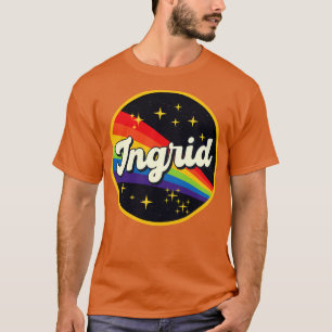 Ingrid Rainbow In Space Vintage Style T-Shirt