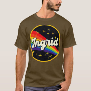 Ingrid Rainbow In Space Vintage Style T-Shirt