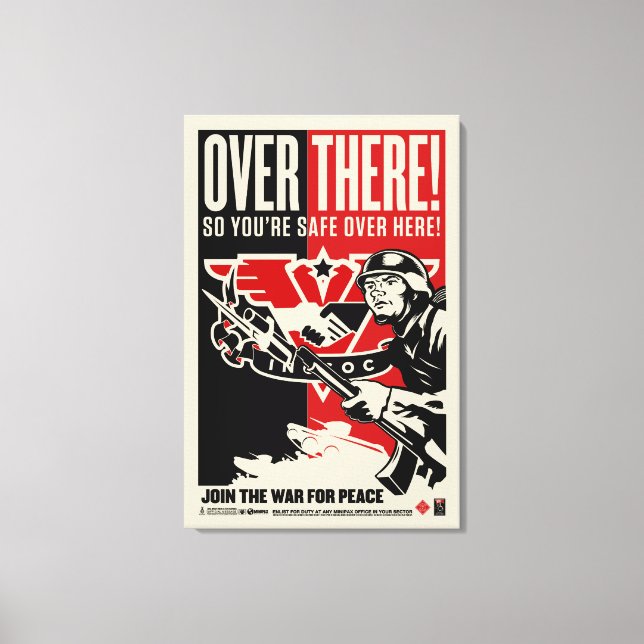 INGSOC Over ThereWrapped Canvas Print (Front)