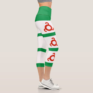 Ingushetia Flag Capri Leggings