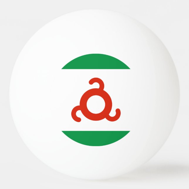 Ingushetia Flag Ping Pong Ball (Front)