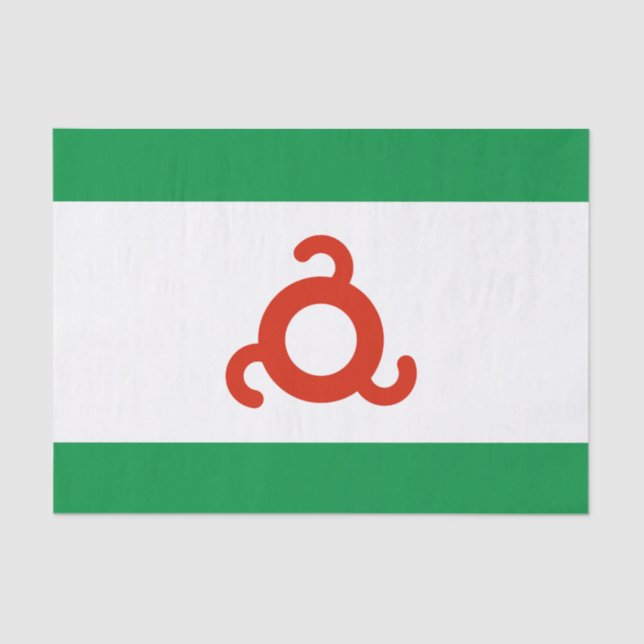 Ingushetia Flag Tissue Paper (Front)